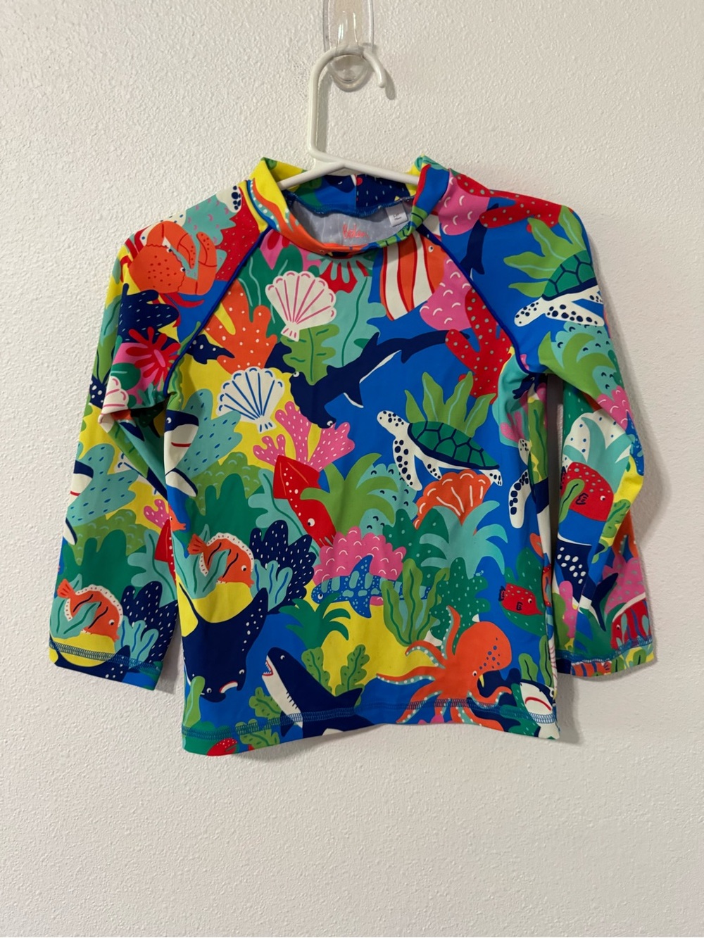 Boden Coral Reef Long Sleeve Rash Guard Multocolor Beach UPF Vacation 5-6 Year